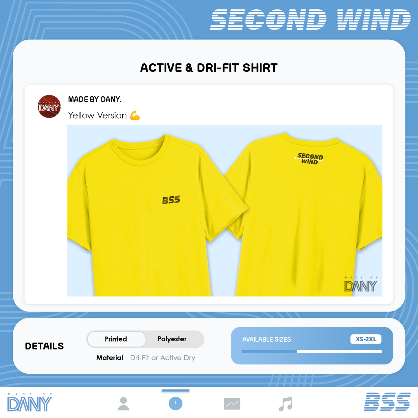 Active & Dri-Fit Shirt | BSS Second Wind