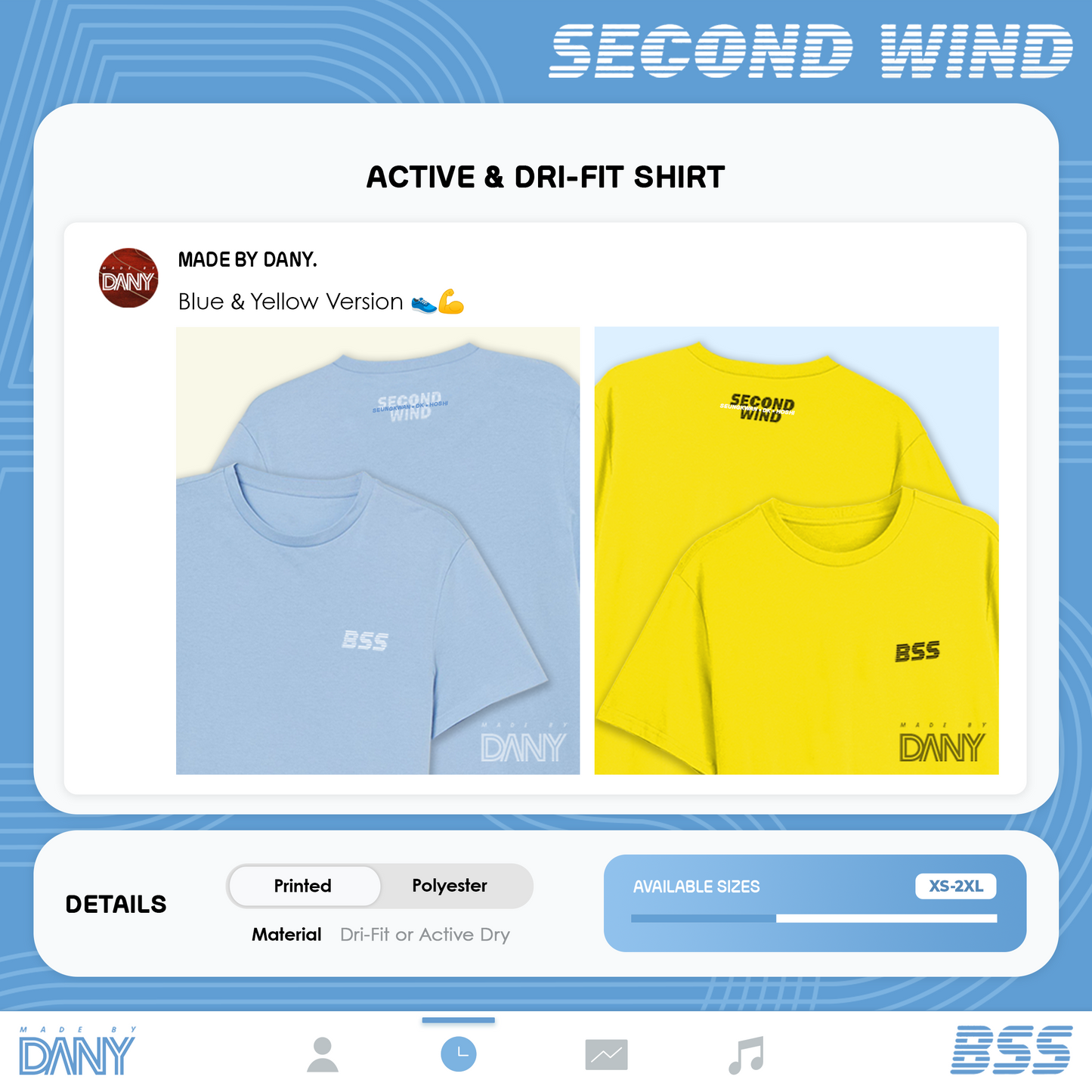 Active & Dri-Fit Shirt | BSS Second Wind