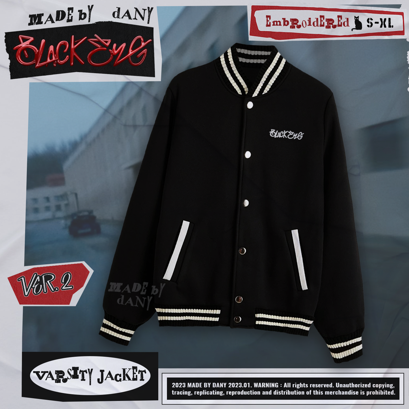 Varsity Jacket | VERNON Black Eye
